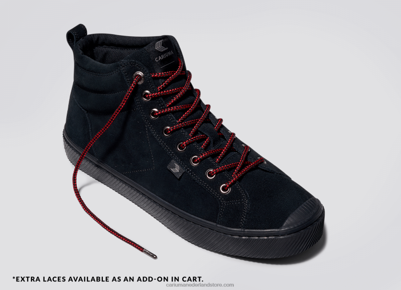 Cariuma geheel zwart suède PN60D68Heren