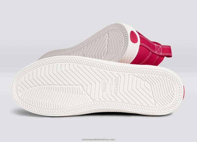 Cariuma pantone viva magenta/gebroken wit canvas PN60D63Heren