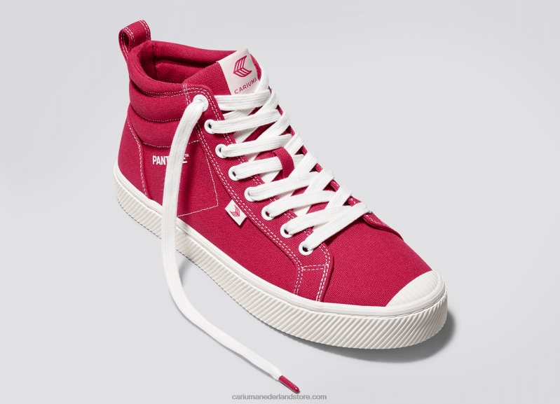 Cariuma pantone viva magenta/gebroken wit canvas PN60D63Heren