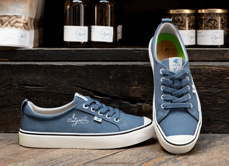 Cariuma gjusta staalblauw canvas PN60D53Heren