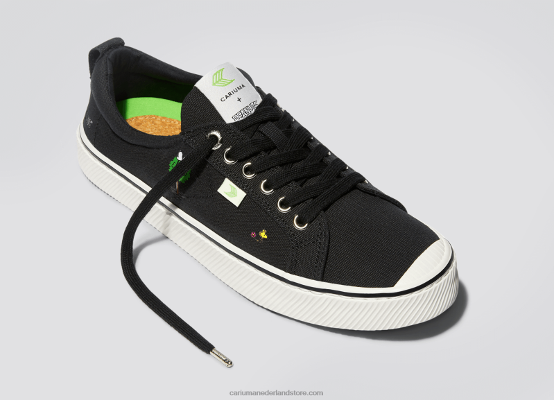 Cariuma pinda's aarde zwart canvas PN60D81Heren