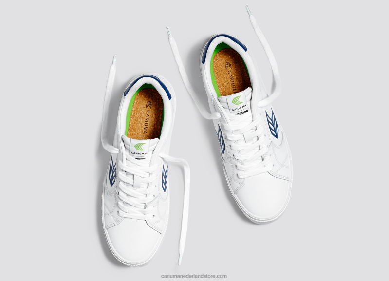 Cariuma wit lwg leer/blauw PN60D99Heren