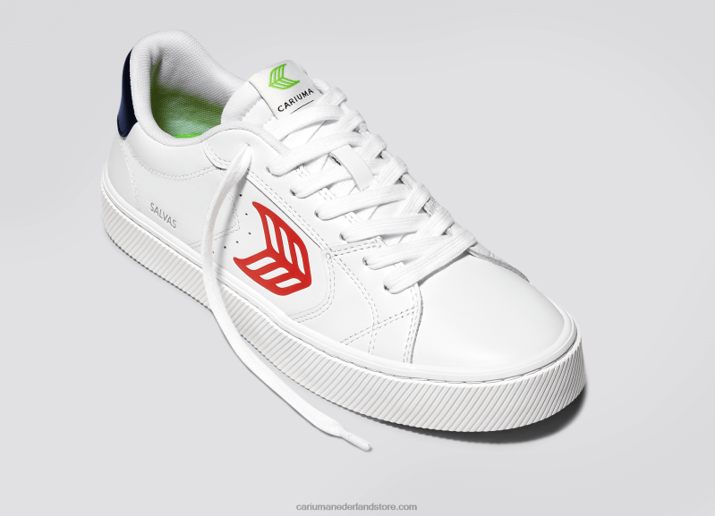 Cariuma wit lwg leer/rood PN60D102Heren