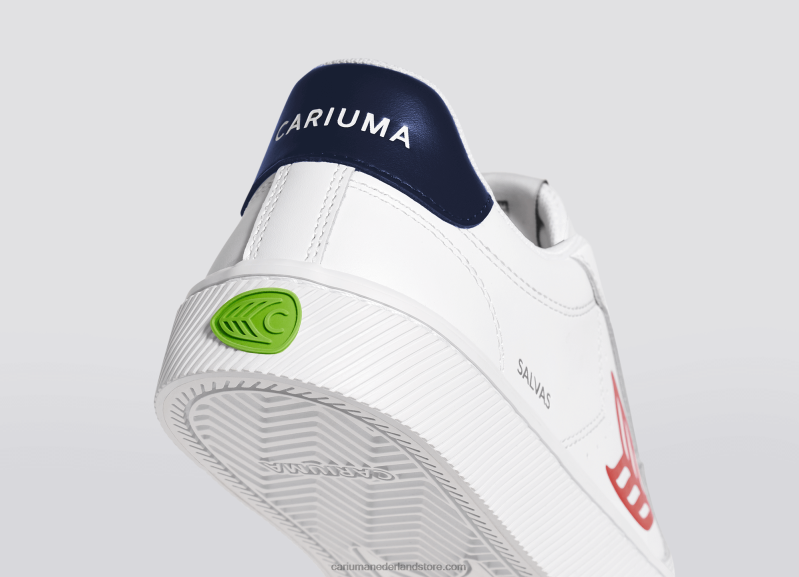 Cariuma wit lwg leer/rood PN60D102Heren