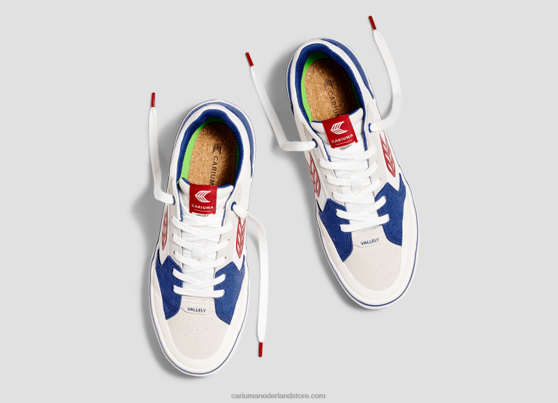 Cariuma blauw & gebroken wit/rood PN60D123Heren