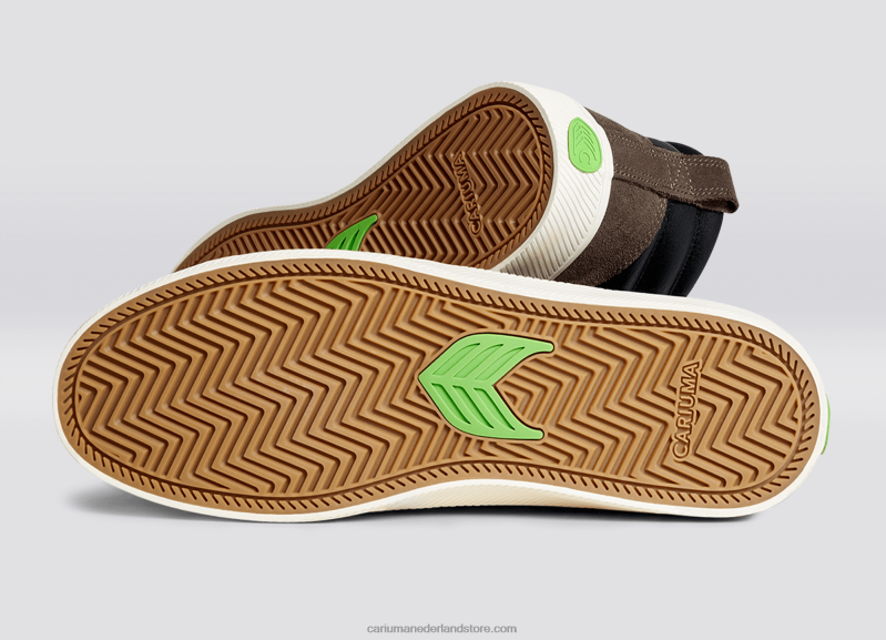 Cariuma zwart premium leer/ivoor PN60D364vrouwen