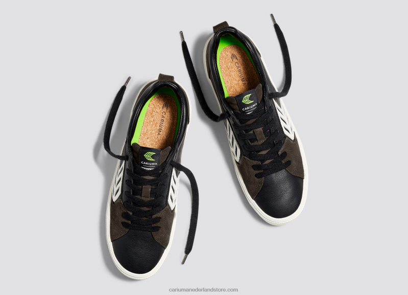 Cariuma zwart premium leer/ivoor PN60D357vrouwen