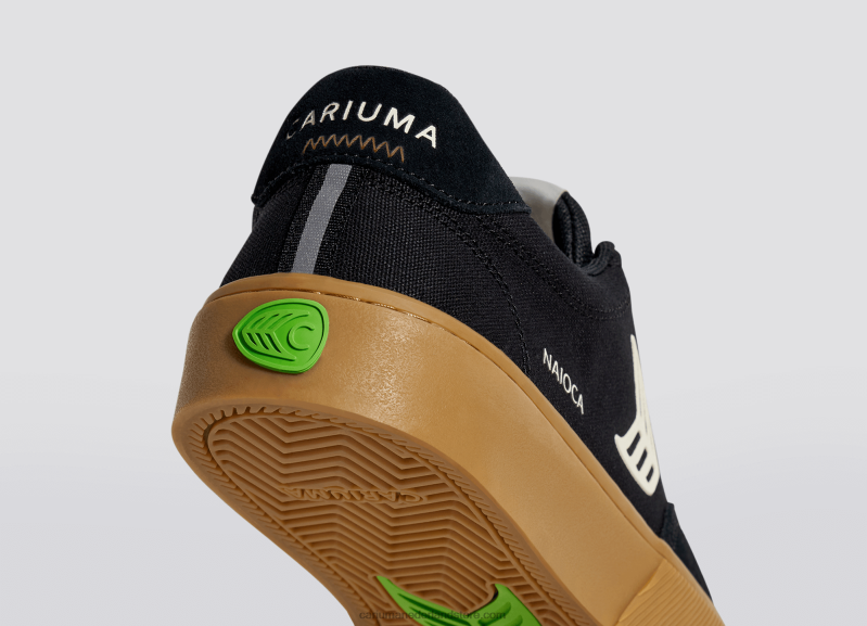 Cariuma zwarte gom/ivoor PN60D323vrouwen