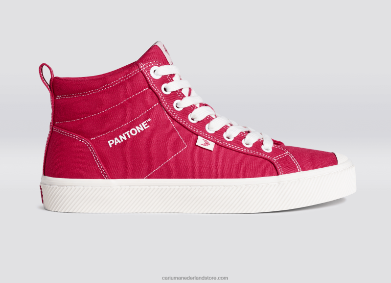 Cariuma pantone viva magenta/gebroken wit canvas PN60D280vrouwen