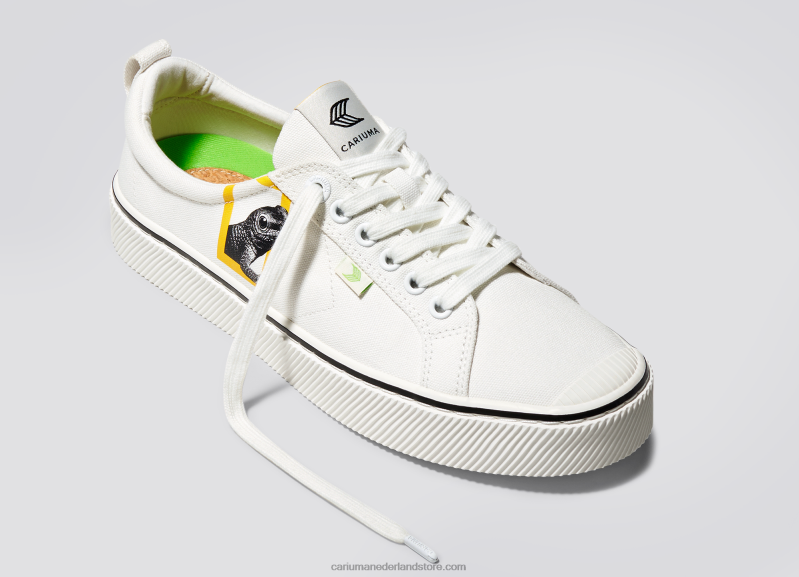 Cariuma gebroken wit canvas van national geographic gekko PN60D302vrouwen