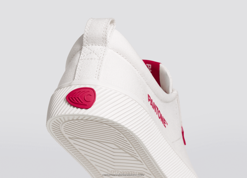Cariuma pantone gebroken wit/viva magenta canvas PN60D252vrouwen