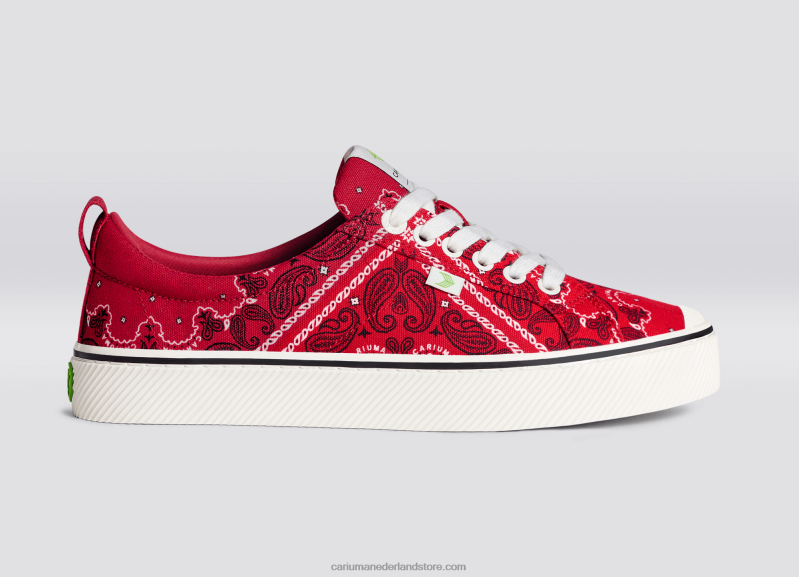 Cariuma rood bandana-canvas PN60D236vrouwen