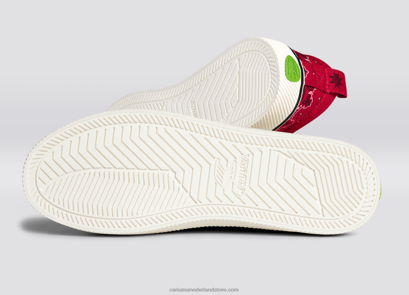 Cariuma rood bandana-canvas PN60D236vrouwen
