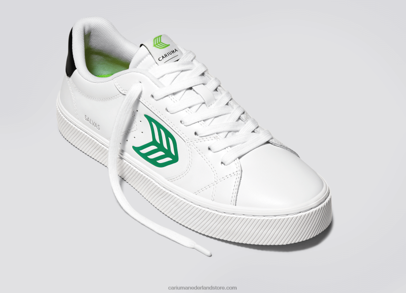 Cariuma wit lwg leer/groen PN60D320vrouwen