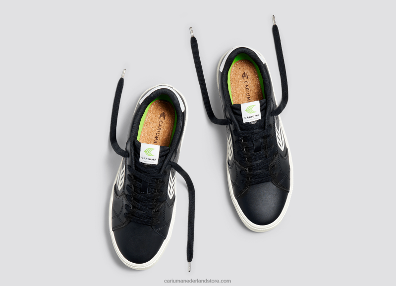 Cariuma zwart lwg leer/gebroken wit PN60D315vrouwen